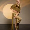 Hooded Fairy Blouse Warrior Goddess Top Desert Sand