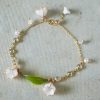 Lily Valley Flower Bracelet Original Handmade Copper Wire
