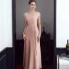Tea Rose Minimal Gown With Effortless Elegance For